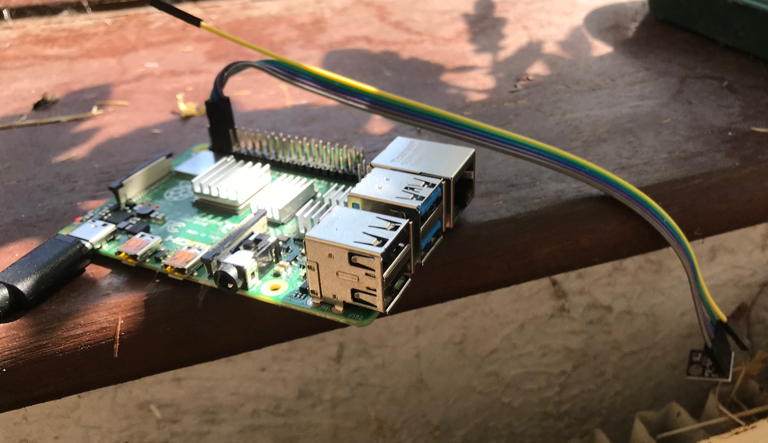 Raspberry Pi and attached sensor