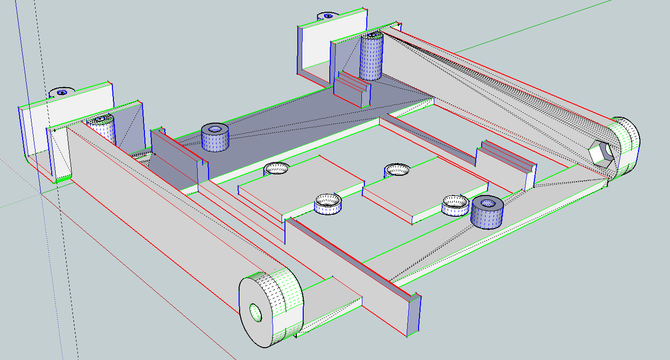 The same robot base as before but in Sketchup